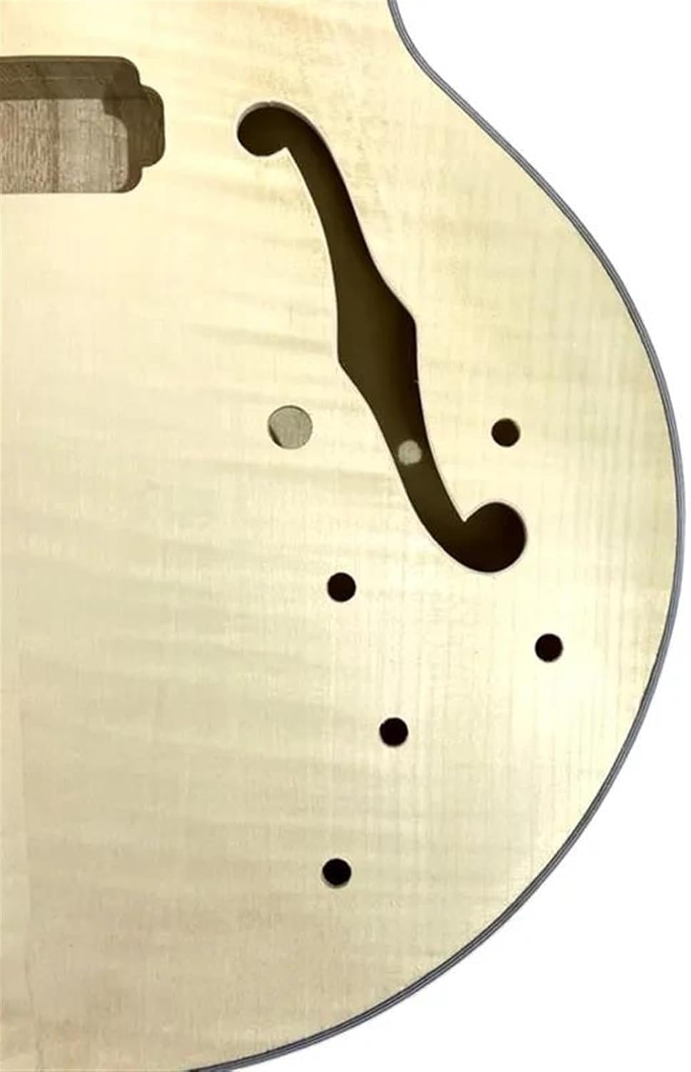 Guitar Body Guitar Replacement Parts Unfinished DIY Electric Guitar Semi-Finished Maple Body and Neck，ABS Guitar Binding Purfling Strip Body