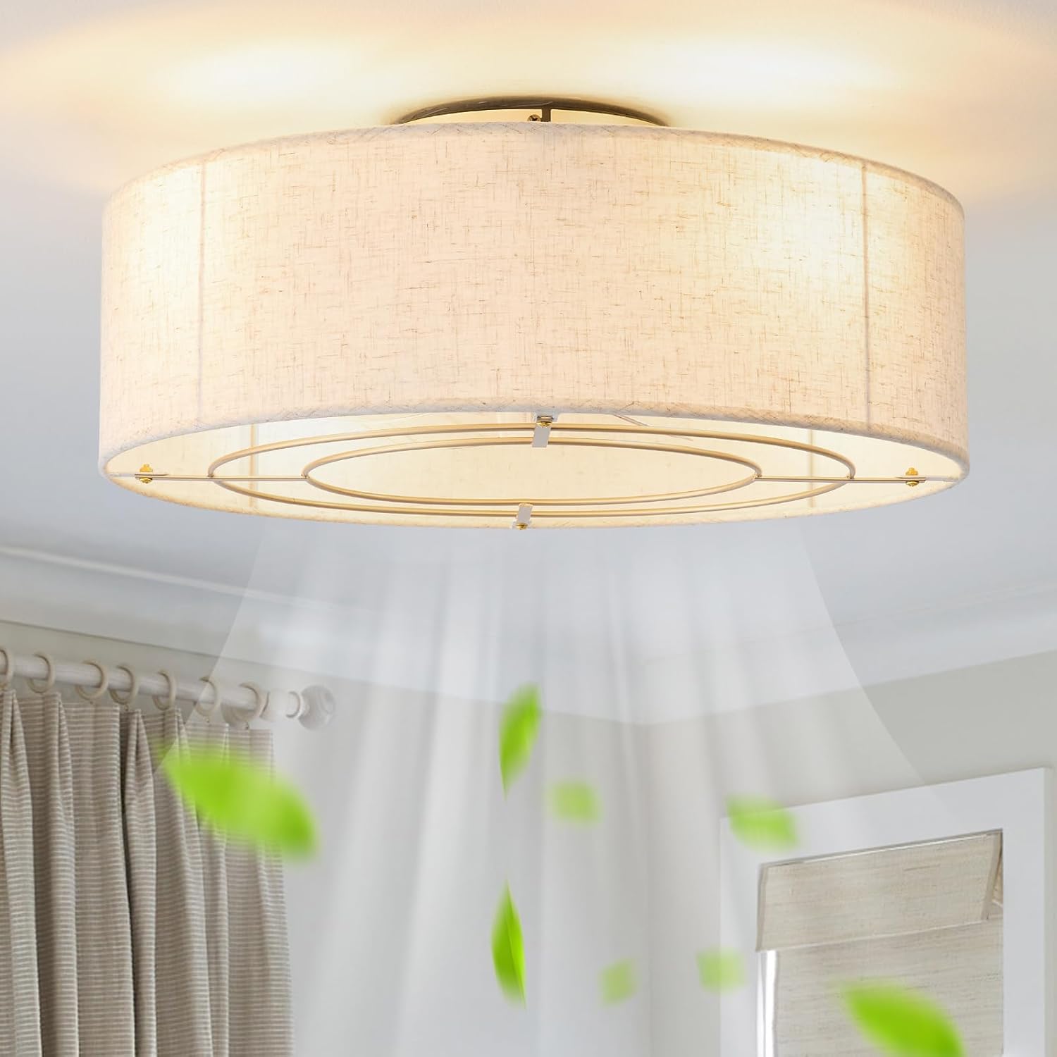 Low Profile Ceiling Fans with Lights, 20