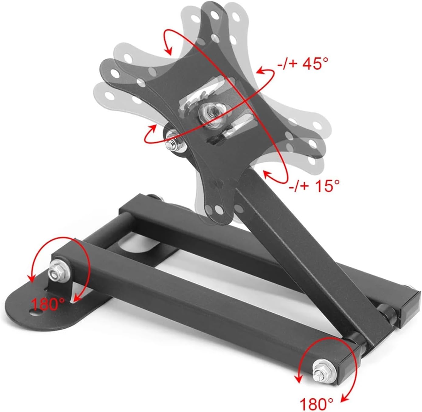 Adjustable Wall Mount Bracket for 17 32 Inch Monitors & TVs Heavy Duty 30kg Load Capacity 2 Piece Extendable Design for Optimal Viewing Angles