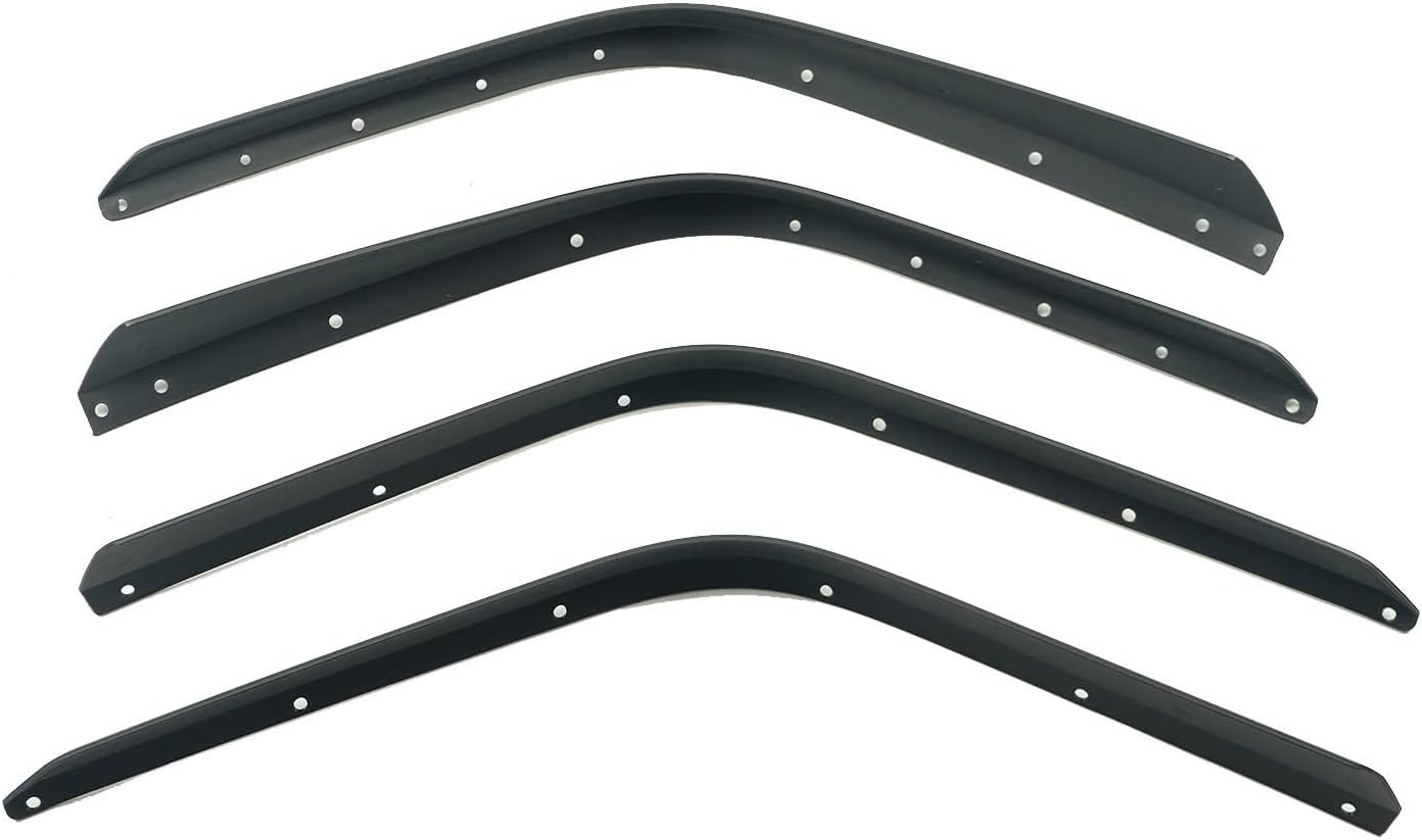 4PCS Compatible for Jeep Wrangler JL 2018-2023 Front Rear Car Wheel Fender Flares Arch Flaps Mudguard Splash Extensions Strips Trim(for Hight Fender)