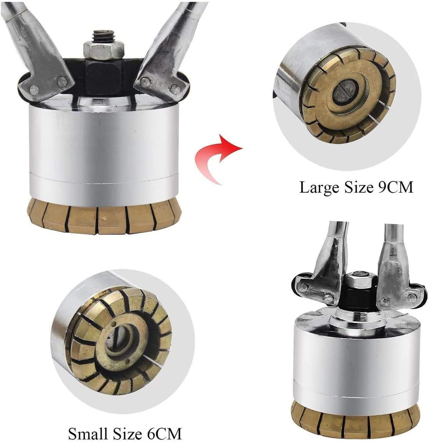 200l Oil Drum Pressure Cap Sealing Barrel Crimping Tool,35&70mm Crimper Sealer,53 Gallon Manual Oil Barrel Sealing Machine,Used in Liquid Packaging Industries,Oneset,Set