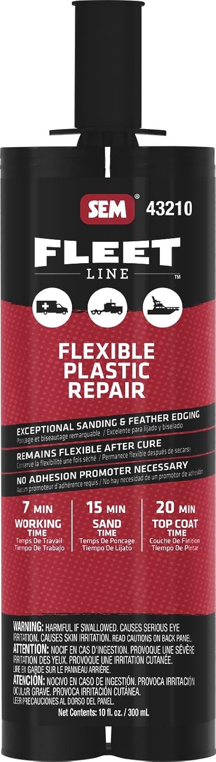 SEM 43210 Flexible Plastic Repair, 10 oz.