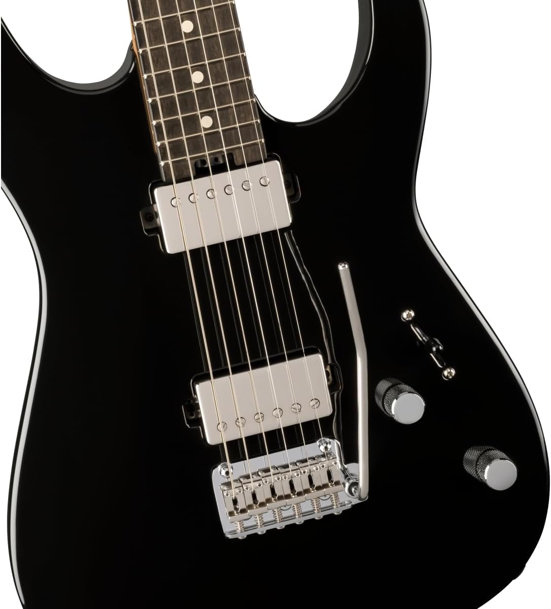 Charvel Super-Stock DKA22 2PT EB Electric Guitar - Gloss Black