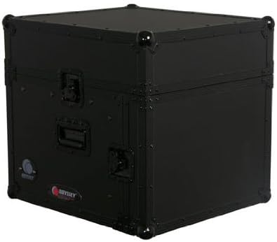 Black 10U Top Slanted 6U Vertical Pro Combo Rack