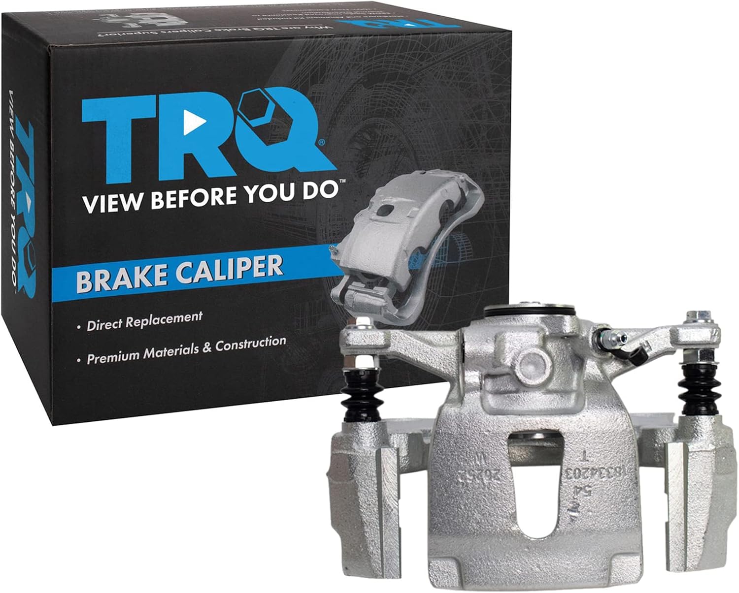 TRQ Rear Right Brake Caliper w/Bracket Passenger Side Compatible with 2015-2018 Ford F-150