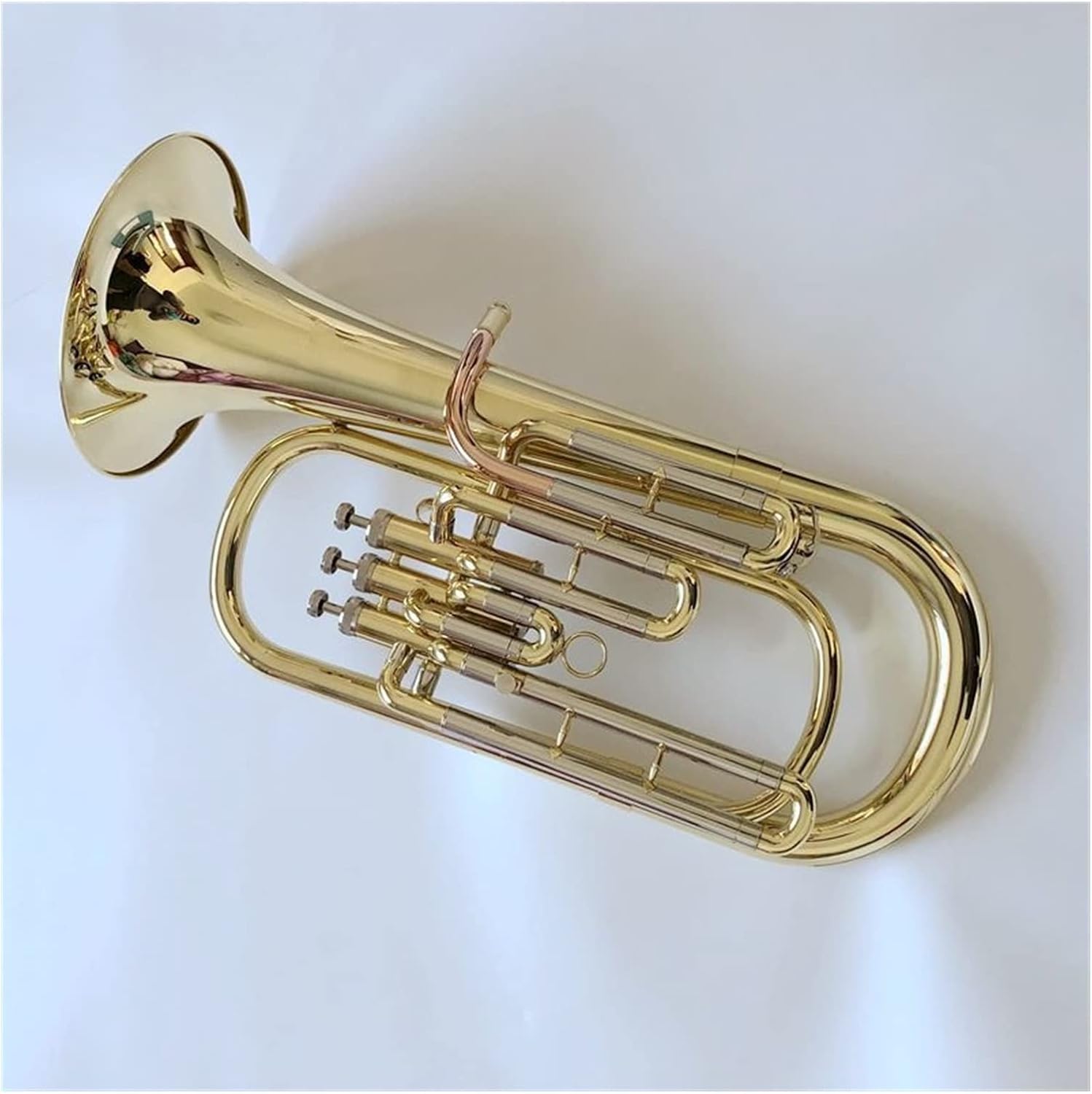 Brass Gold-Plated B-Flat Professional Instrument Trumpet Horn Beginner Trumpet