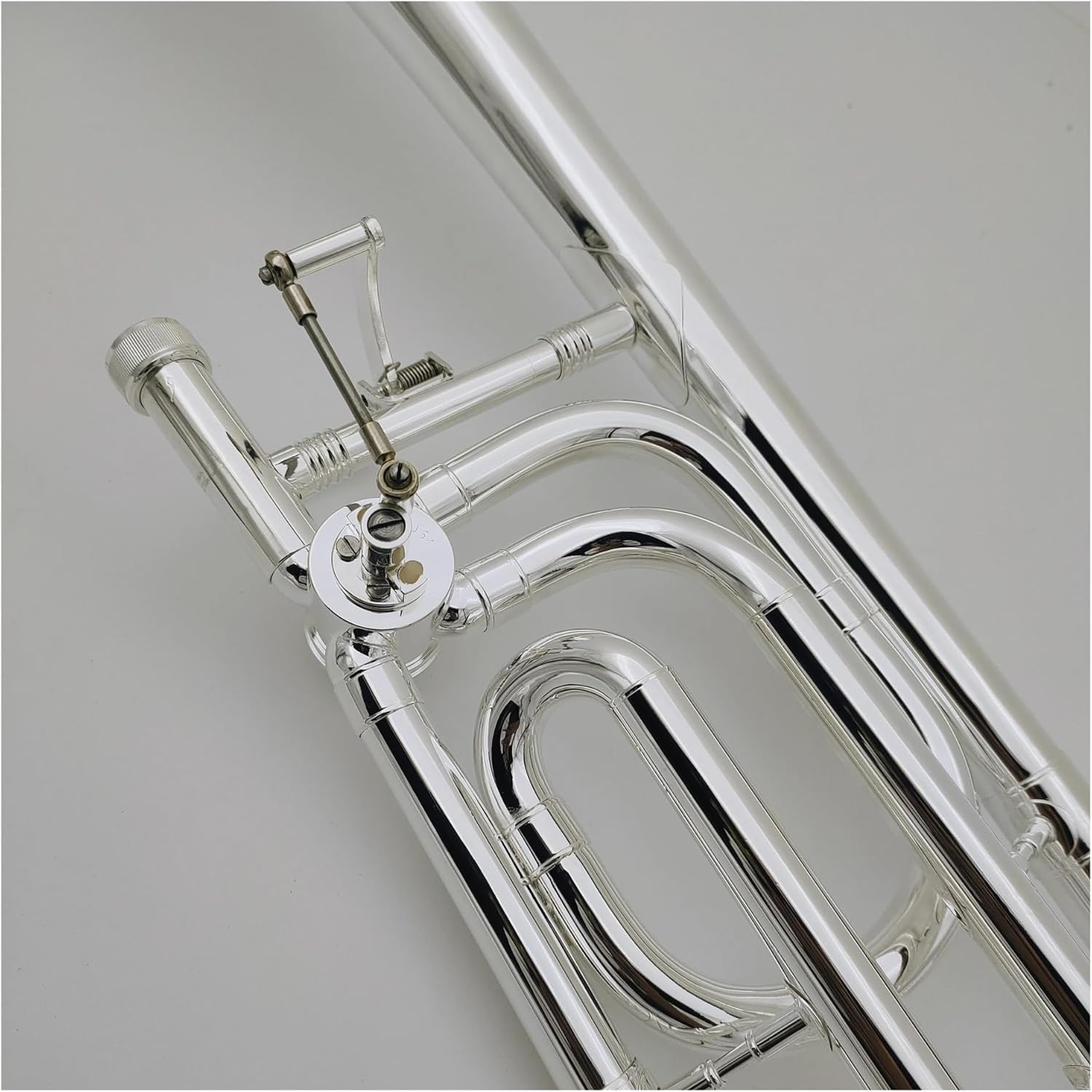 Professionals euphonium Tenor Trombone Bb/F Sliver Plated Musical Instrument With Mouthpiece Case
