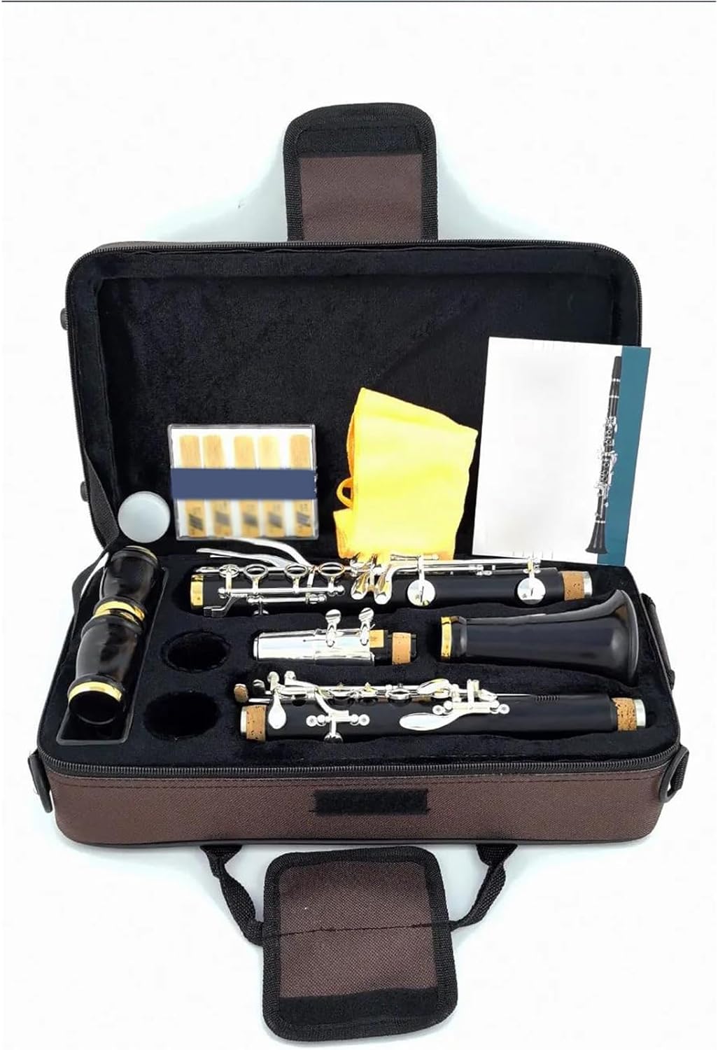 Clarinet Musical Instruments Clarinet Bb Wood Ebony Silver Plated 18 Keys Clarinet