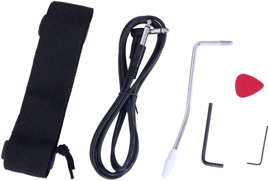 Lykos Professional Electric Guitar Guitar Bag Strap Pick Tremolo Bar Link Cable Set (Sunset)