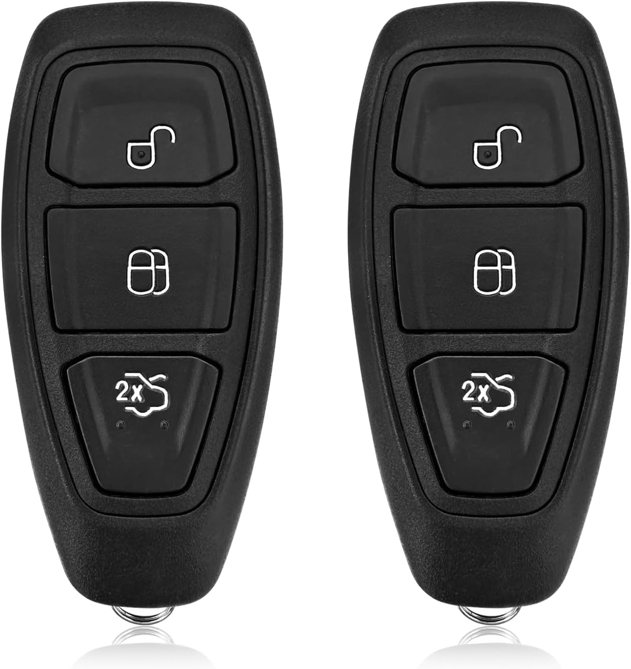 Car Key Fob Remote Keyless Entry Control KR55WK48801 434MHz 3 Button Replacement for 2011-2019 Ford Fiesta Focus Titanium C-Max - 2 Pack