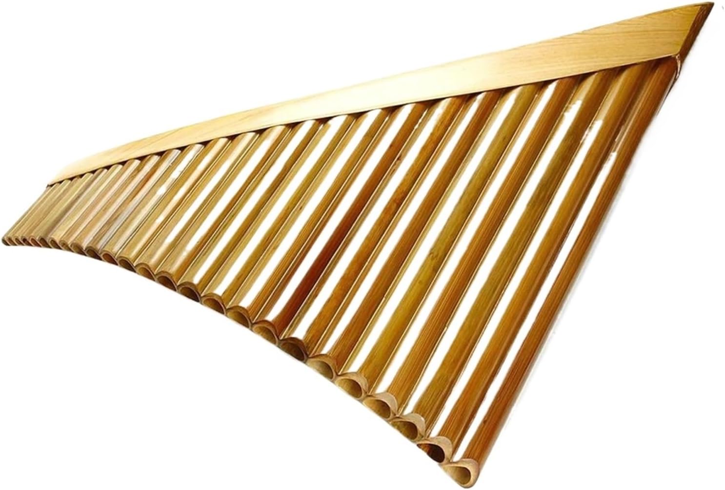 VBDEFRT Yellow 25 Pipes C Key Pan Pipes Woodwind Instrument Chinese Traditional Musical Instrument (Color : Left add box)