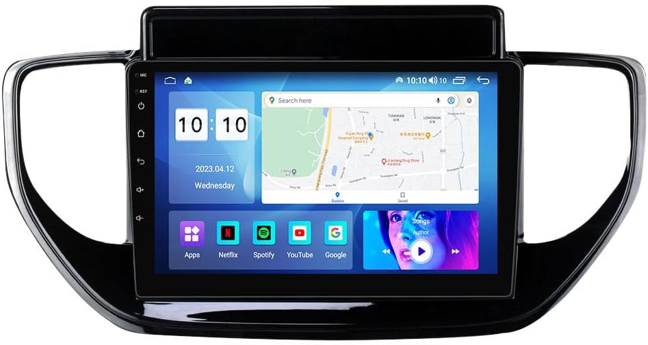 Android Car Stereo for Hyundai Solaris 2 2020-2021,9 inch IPS Touchscreen with Upgrade Wireless CarPlay & Android Auto,WiFi/GPS,Support SWC and Subwoofer,8-Core 8G+256G