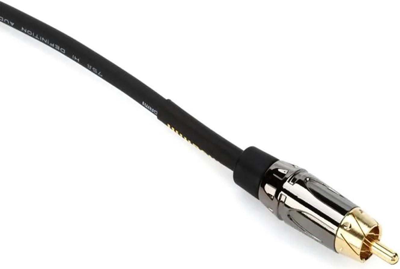 Mogami GOLD XLRM-RCA-06 Unbalanced Audio Adapter Cable, RCA Male Plug to XLR-Male, Gold Contacts, Straight Connectors, 6 Foot