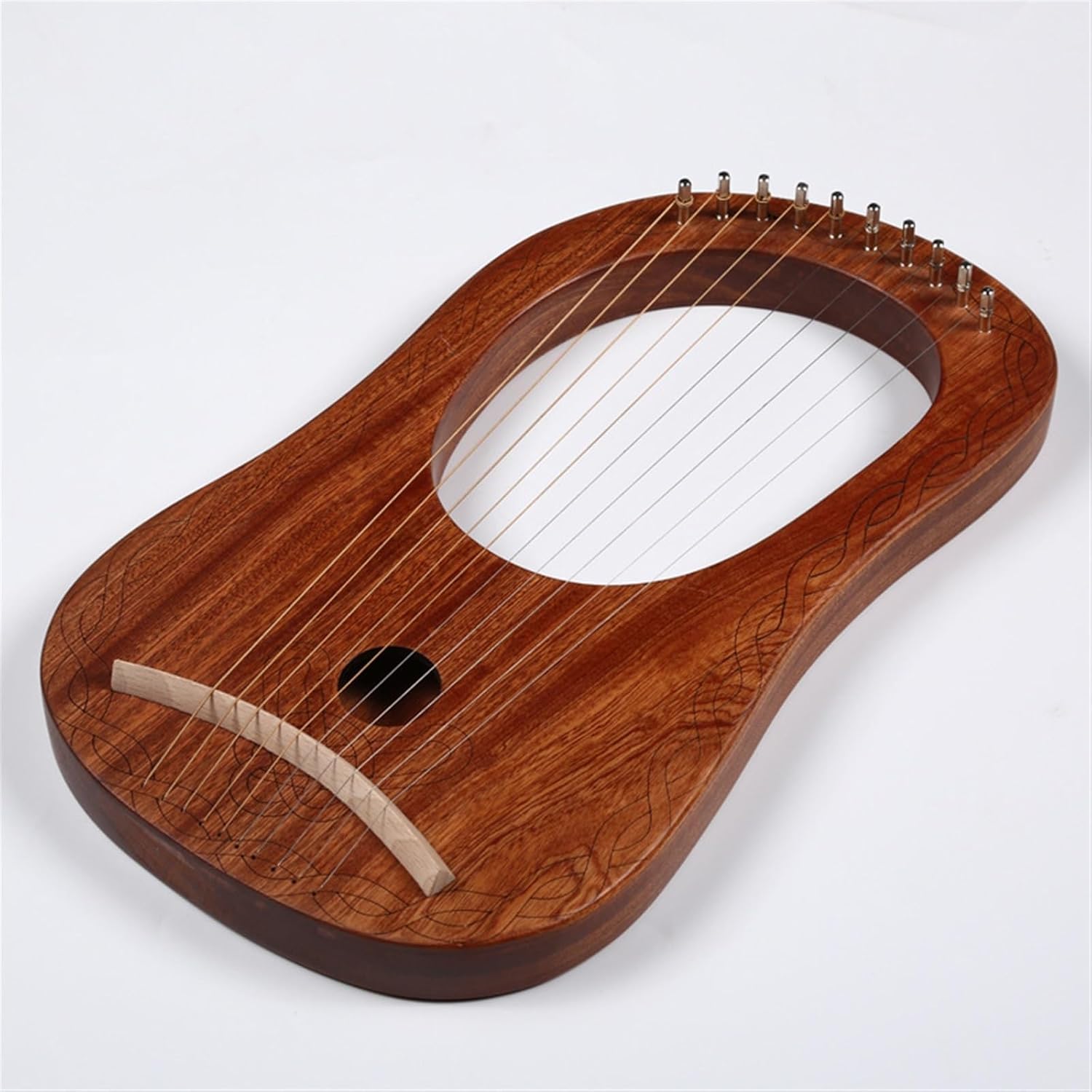 Lyre Harp Set Harp 10 Strings Beginner Small Musical Instrument Portable Easy To Learn Harp