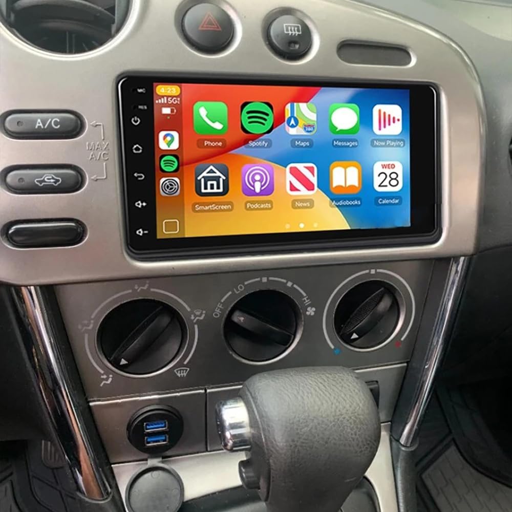 Android 13 Car Radio for Toyota Matrix 2003-2004 Head Unit, 9 inch Touch Screen Stereo Pontiac Vibe Radio Upgrade Bluetooth Car Stereo with Wireless Carplay Android WiFi AHD Backup Camera SWC