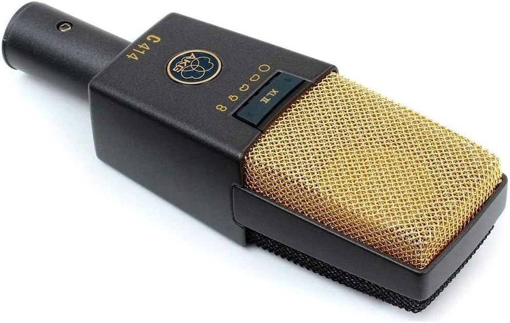 AKG C414 XLII Multipattern Condenser Microphone Bundle with Sony MDR-7506 Headphones & Desktop Mic Stand