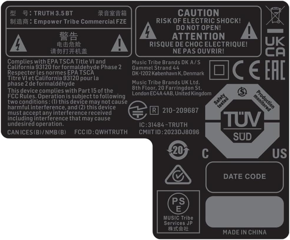Behringer TRUTH 3.5 BT Audiophile 3.5