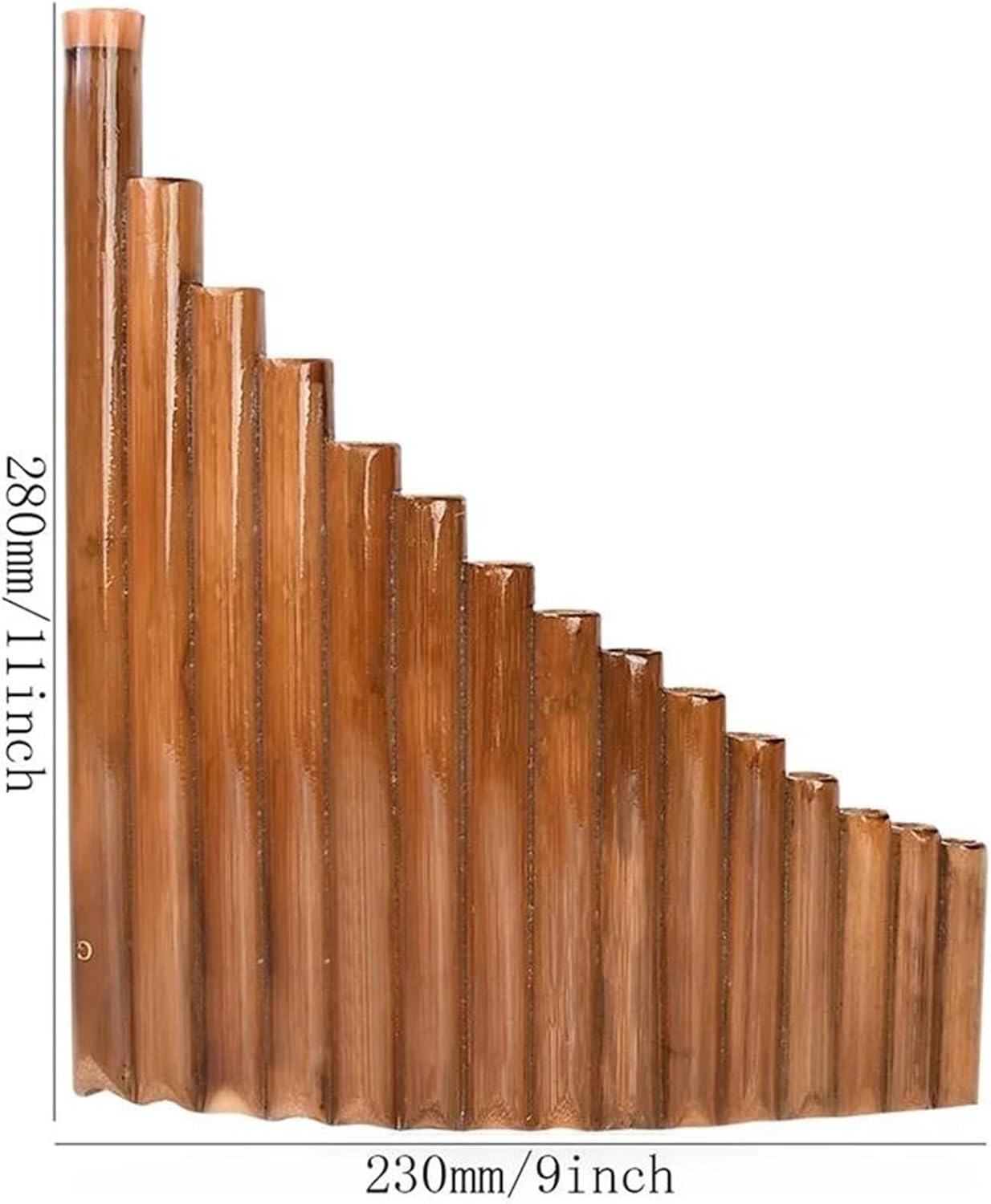 15 Pipes G-tune Pan Flute Woodwind Chinese Traditional Musical Instrument Left/Right Hand (Color : Right hand)