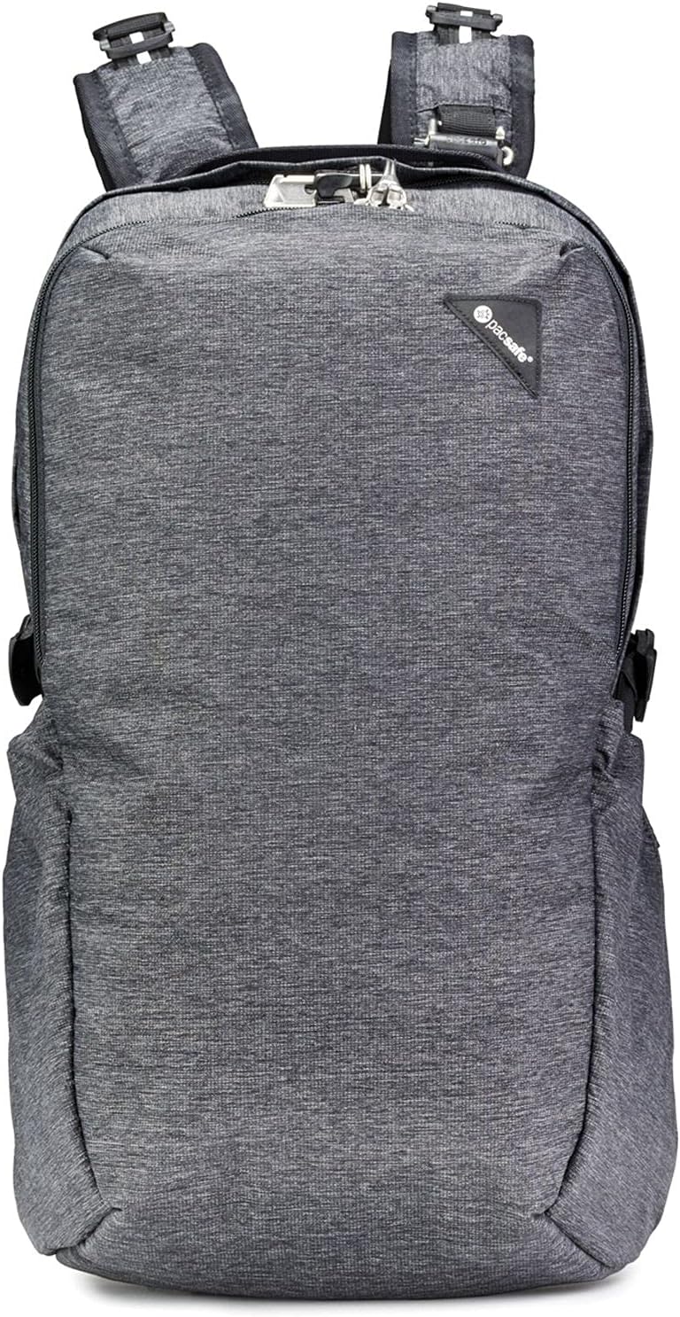 PacSafe Vibe 25l Anti-Theft Backpack, Granite Melange Grey, One Size