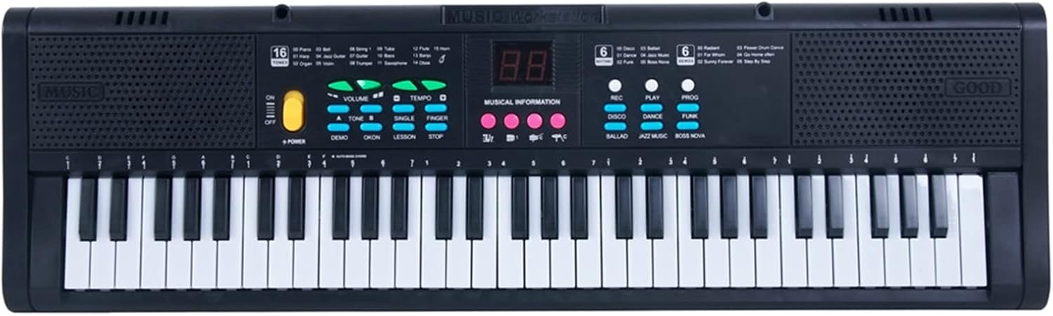 KESHUO Electric Keyboard 61 Keys Digital Music Electronic Keyboard Multifunctional Electric Piano