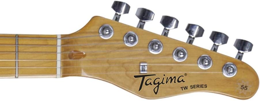 Tagima TW55 solid body electric guitar Butterscotch Black