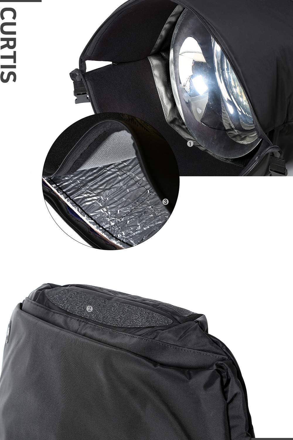 CURTIS Insulation Tuba Gig Bag U1 - Free Size (Black)