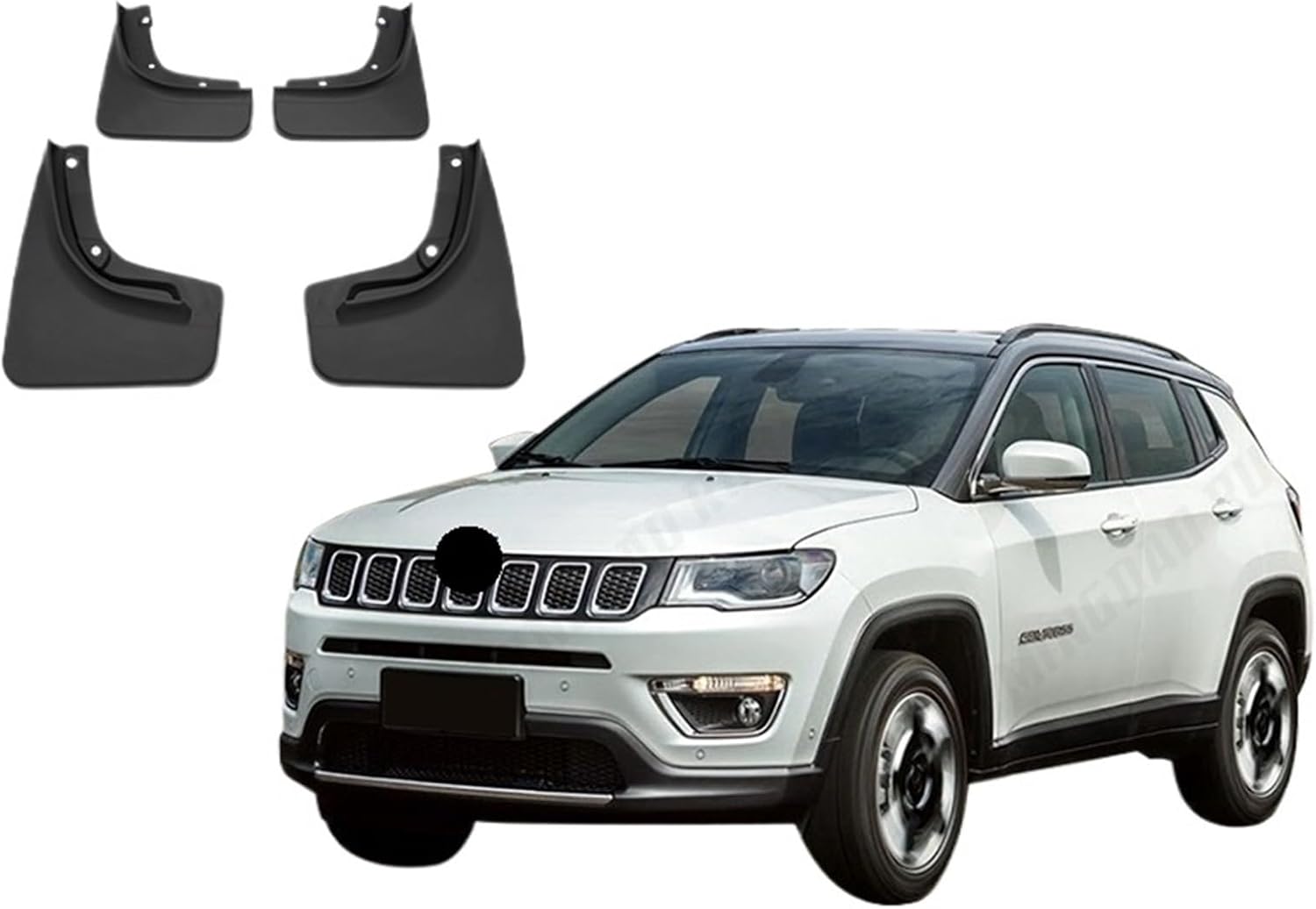 Compatible with Jeep Compass 2017-2023 2018 2019 2020 2021 2022 Car Mudflaps Mud Flaps Splash Guards Mudguards Flap Fender Accessories