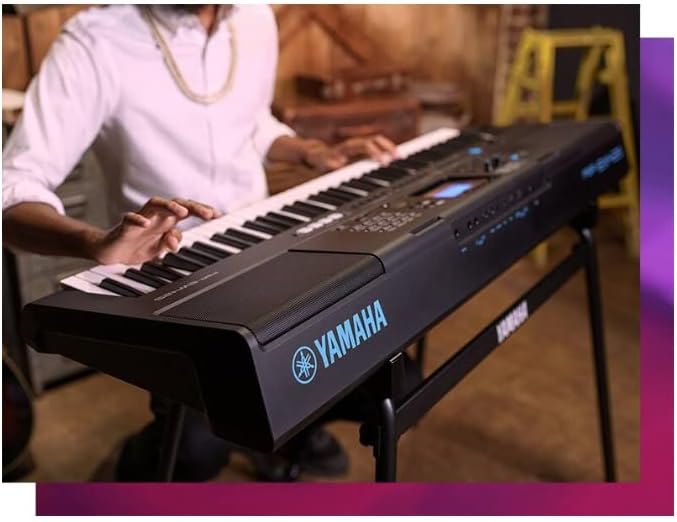 Yamaha, 76-Key Touch-Sensitive Advanced Portable Keyboard with Power Adapter (PSREW425)