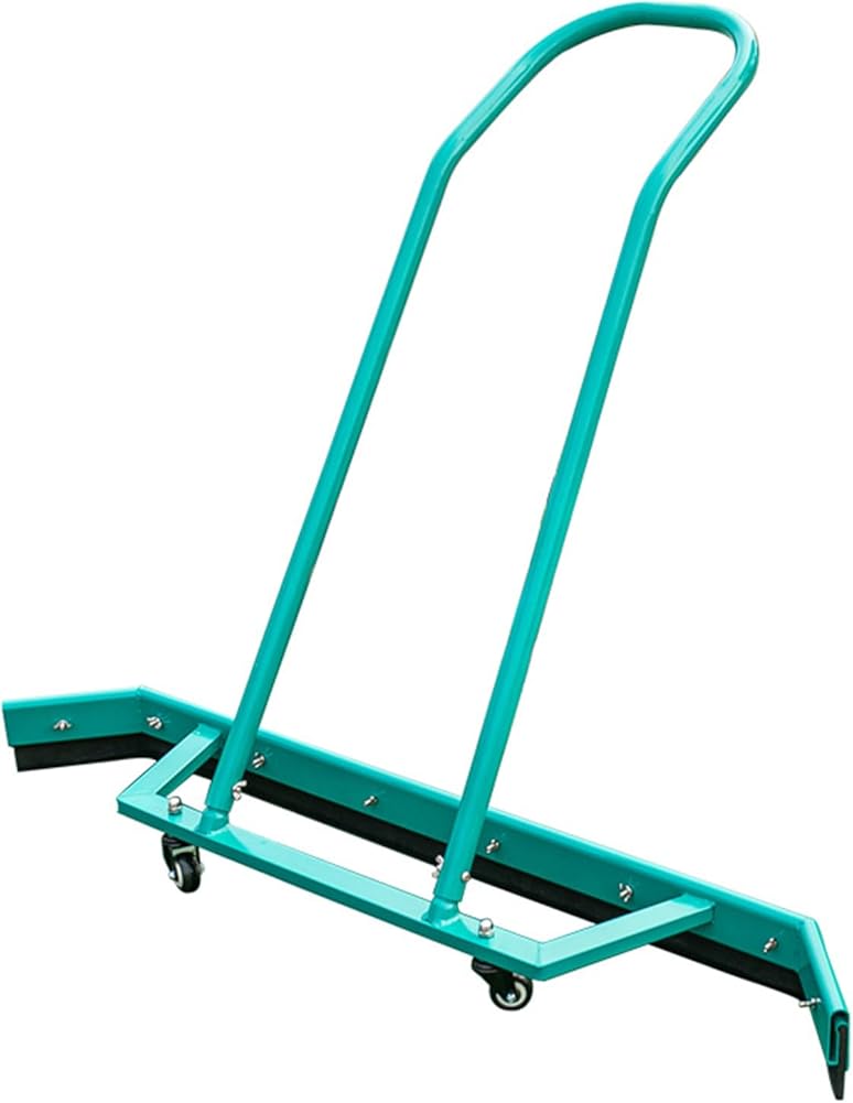 Sport Tennis Court Squeegee Floor Squeegee Heavy Duty Water Remover Commercial Rain Shuttle with EVA Foam Blade And Wheels (Aluminium Alloy, Green)