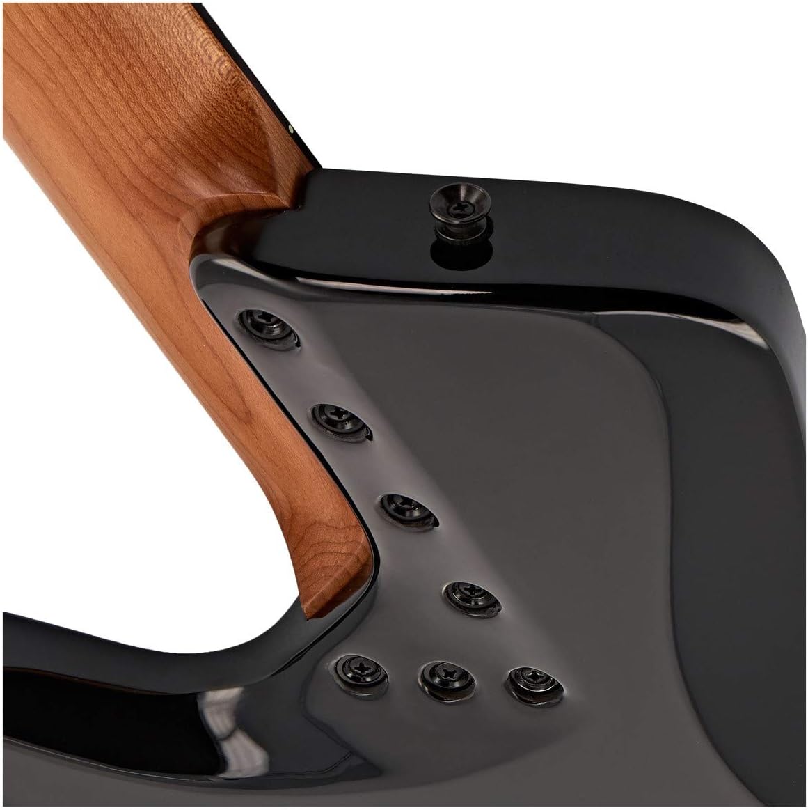 Electric Bass Guitar, Upgrade 5 String Fanned Fret Blue Burst Electric Bass Guitar, Basswood Body, Roasted Maple Neck Fingerboard