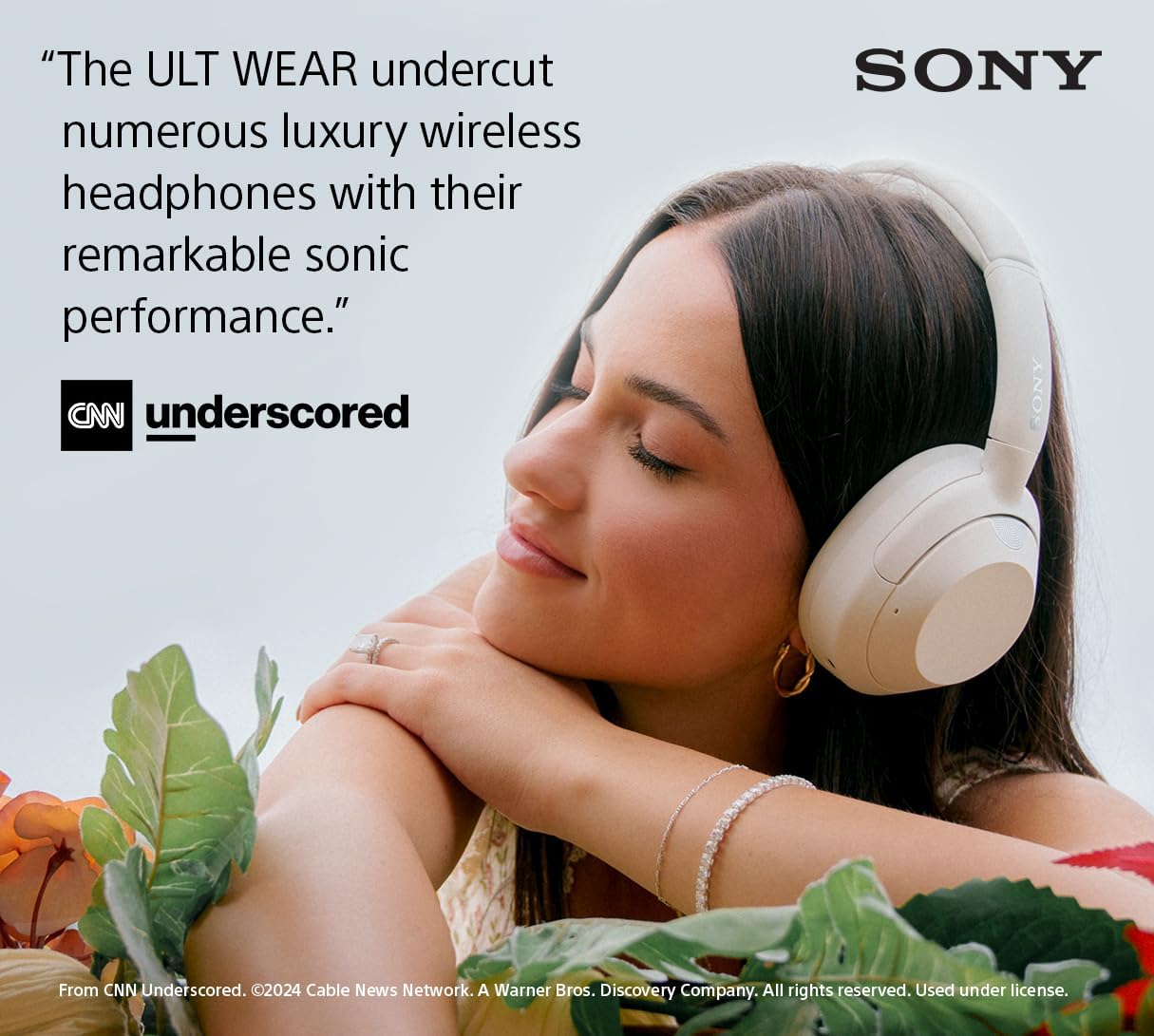 Sony ULT WEAR Over-Ear Noise Canceling Bluetooth Headphones with Alexa Built-in, Comfortable Design, 30-Hour Battery, Massive Bass, & Signature Noise Canceling Found in 1000X Series, Off White