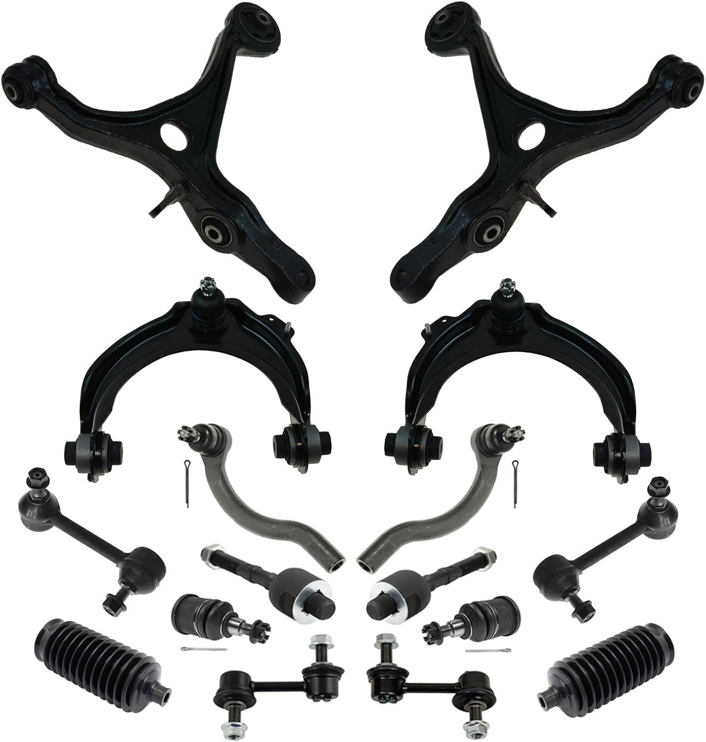 TRQ Front & Rear Steering & Suspension Kit Compatible with 2003-2007 Honda Accord