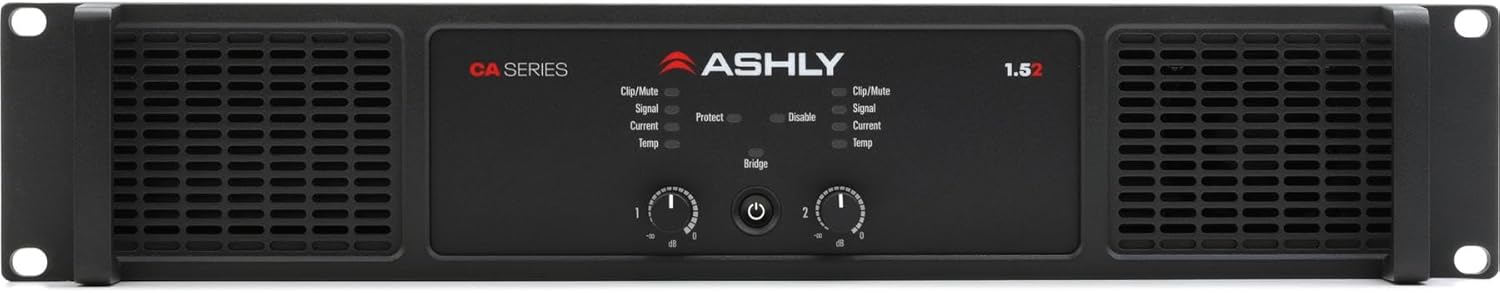 Ashly Audio High Efficiency Power Amplifier 2 x 1500W @ 2/4 Ohms& 70V, 750W @ 8 Ohms