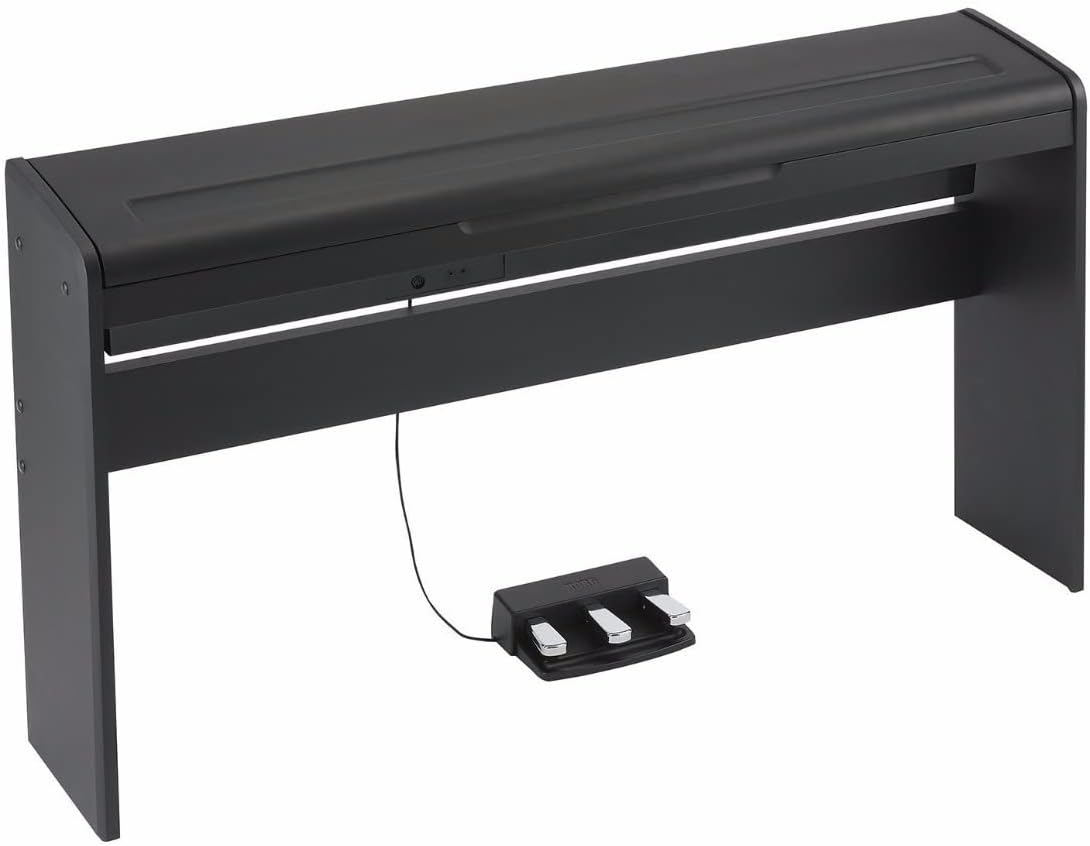 Korg LP180 88-Key Lifestyle Piano (Black) Bundle with Flip-Top Piano Bench and Piano Book (3 Items)