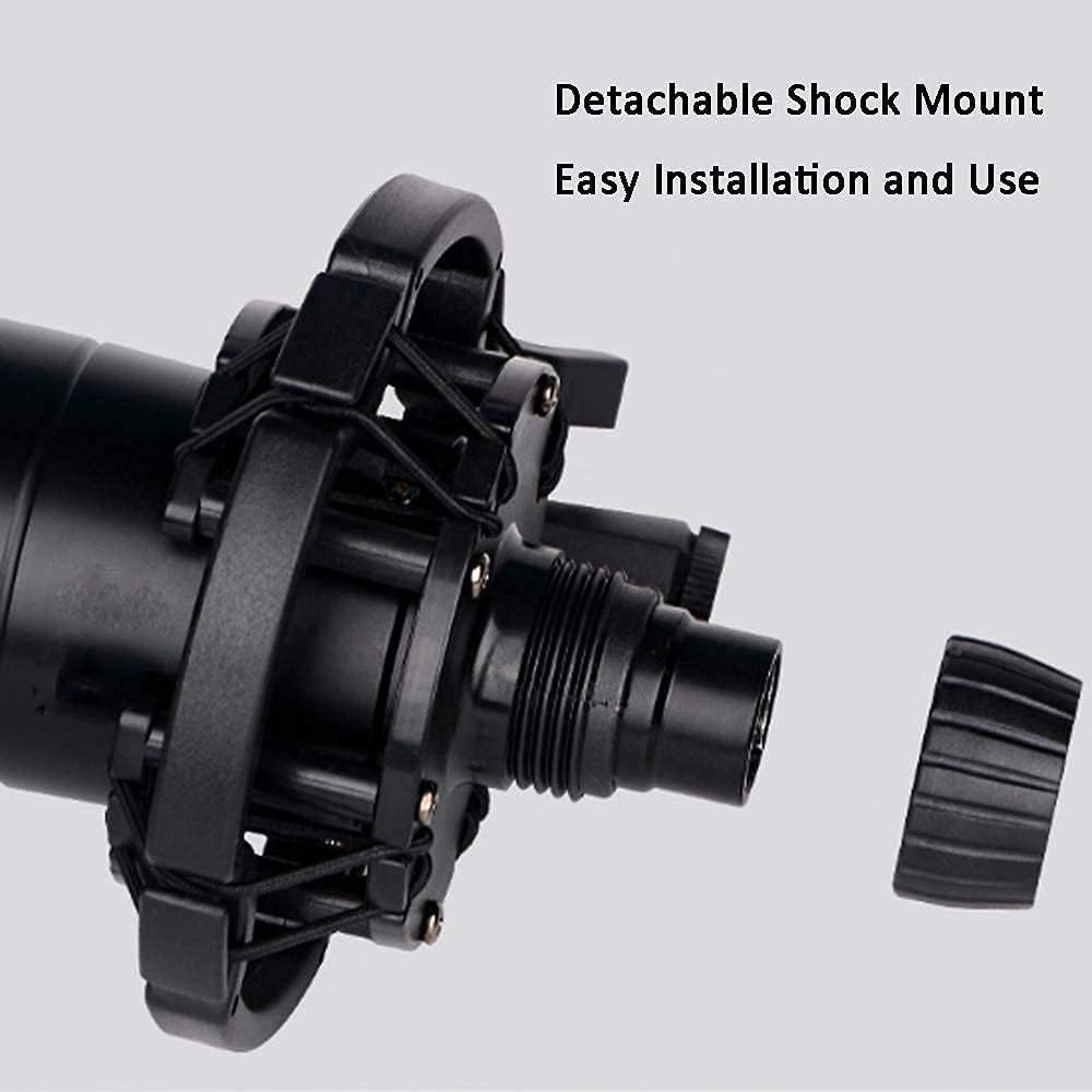 Recording Condenser Microphone, Host Microphone for Karaoke Studio Vocal Microphone