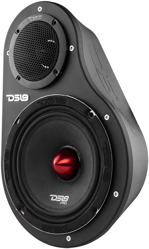DS18 Hydro EN6P High Density Abs Universal Speaker Pods, 2-Way Pod 1 X 6.5 and 1 x 1.5 Tweeters - for All Elements Cars, Trucks, ATVs, UVTs (1 Set Left & Right - NO Speakers)