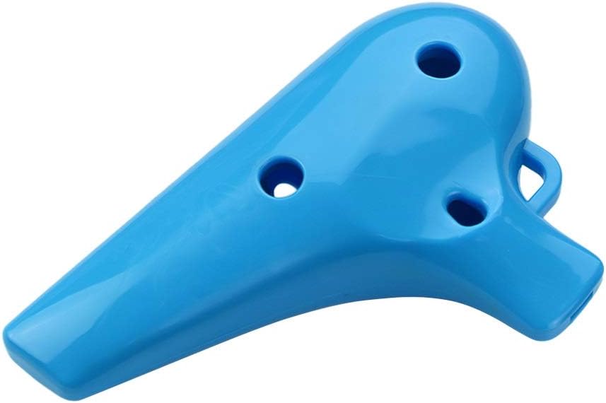 Alto C 12 Holes Ocarina ABS Material Ocarinas Wind Instrument with Music Score and Protective Bag for Beginners(OneColor)
