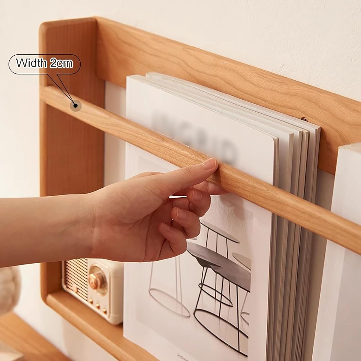 Nursery Book Shelves for Wall,Wood Bookshelf for Kids Baby, Floating Shelves for Wall Decor, Record Holder, Magazine Rack, Picture Ledge Shel ( Color : Set of 2 , Size : 90x6.8x29.8cm/35.43x2.68x11.73