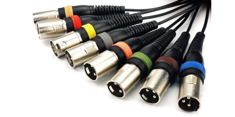 Audibax Cable 8 x XLR Male to 8 x XLR Female 10 Metres