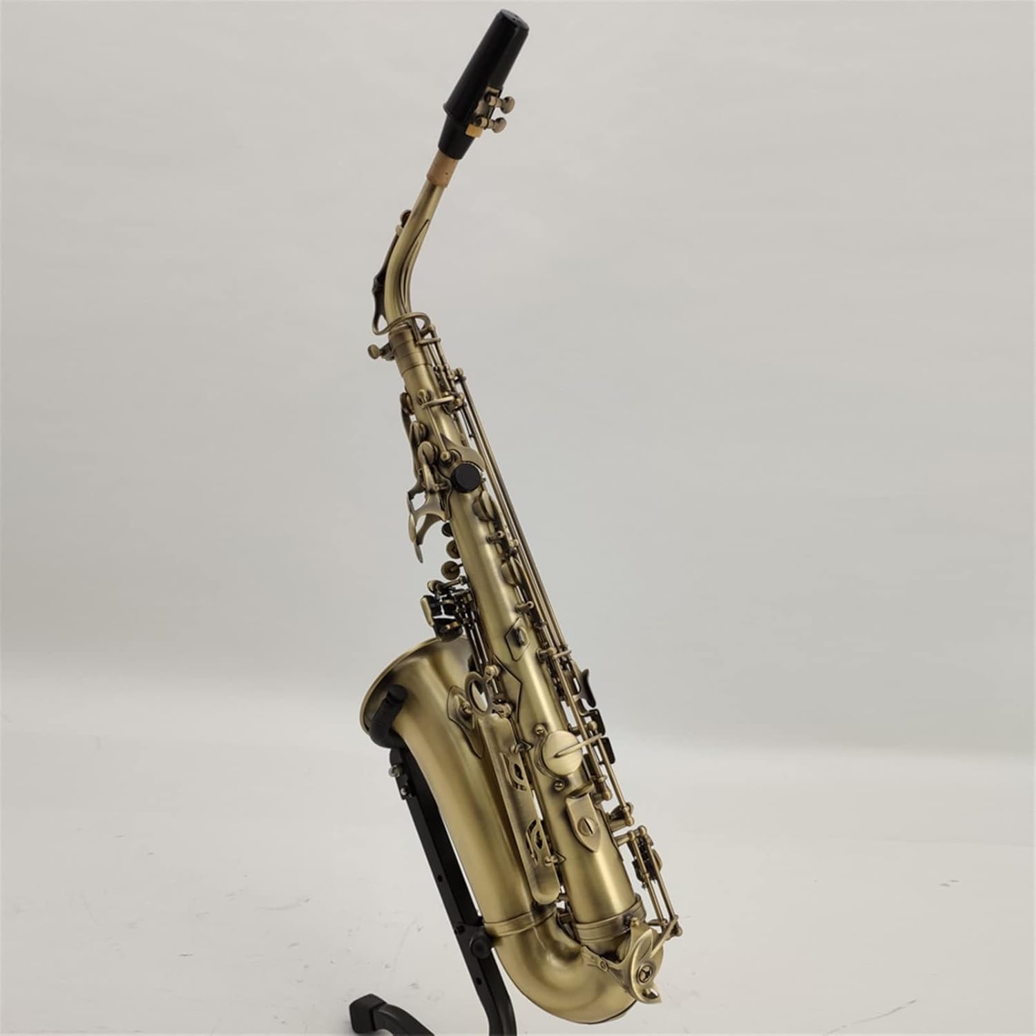 KESHUO Western Wind Instrument Retro Bronze Red Copper E Flat Alto Saxophone Beginners Practice Playing Brass Sax Beginners Kit