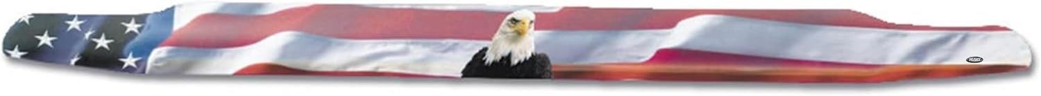 Husky Liners Hood Protector w/American Flag | Fits 2007-2018 Jeep Wrangler & Wrangler Unlimited, High Profile/Bug Shield - 1 pc., Multi-Colored-USA | 2818901