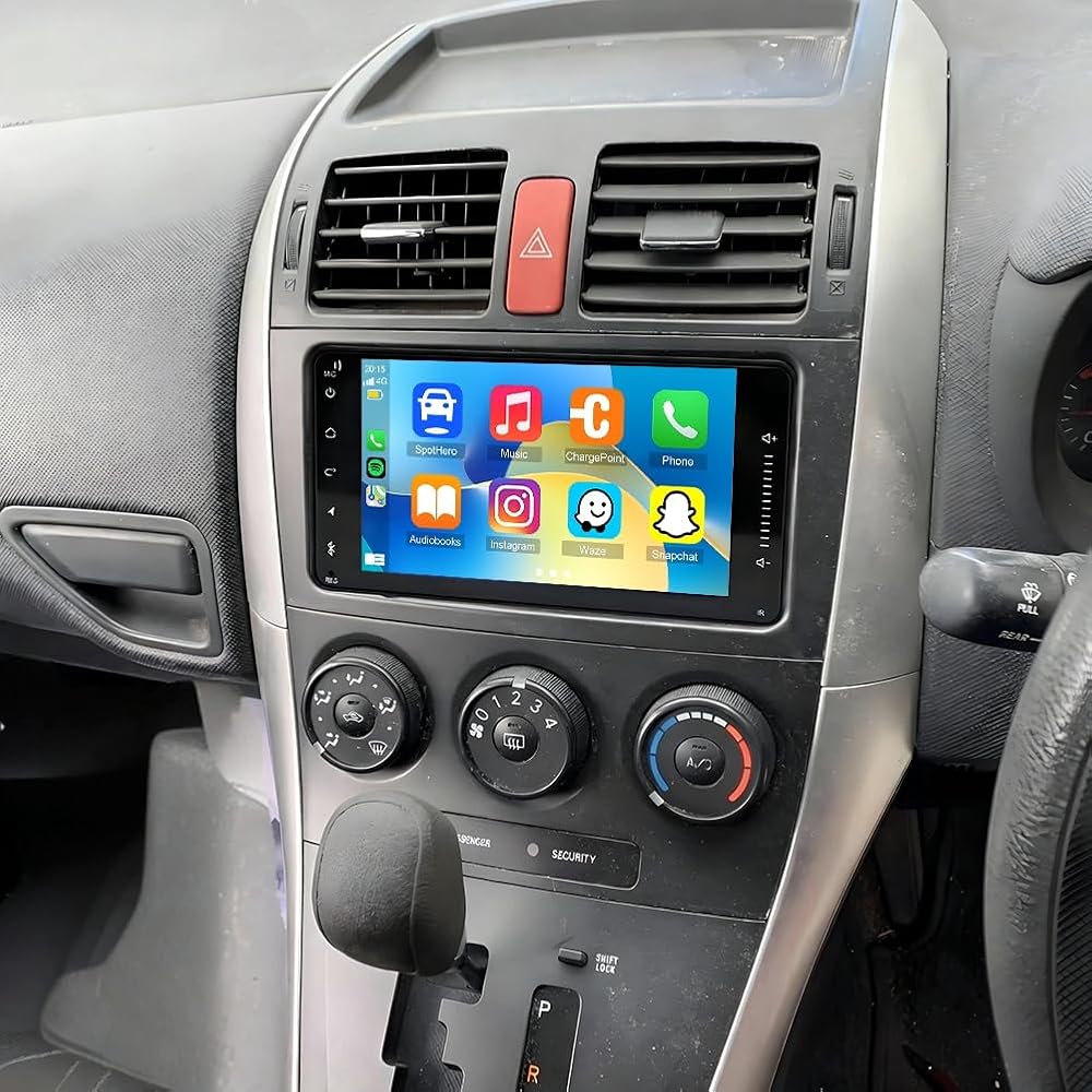 2G+64G Car Radio Upgrade for Toyota Corolla 2007 with Wireless CarPlay and Android Auto, 7 Inch Touchscreen Android 13 Double Din Car Stereo w/Bluetooth GPS WiFi FM RDS SWC Camera