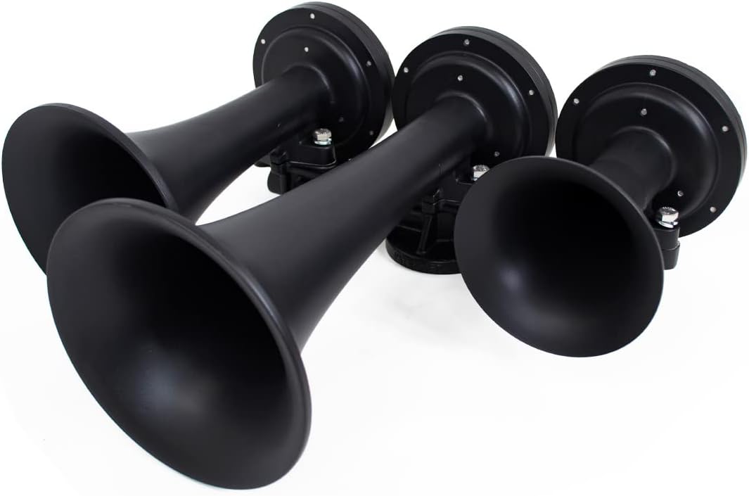 Nathan AirChime K3LA (K3 Low Mount American) Horn Only - 3 Trumpets - Real Locomotive Horn - 149 Actual dB