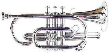 SHREYAS, Cornet, Bb, Nickel with Hard Case And mouthpiece