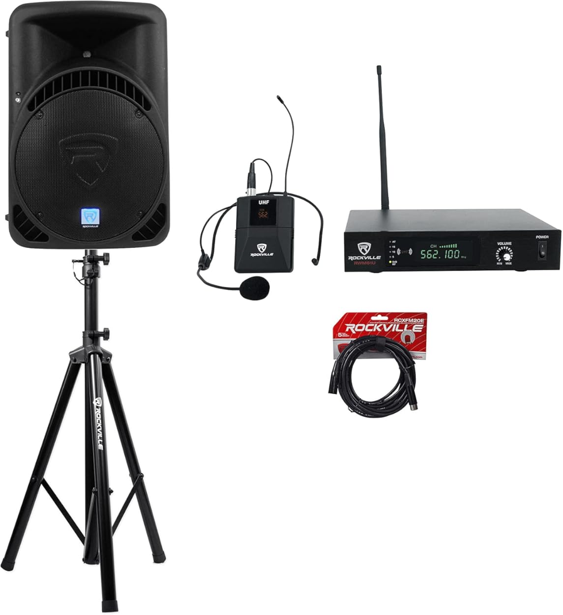 Rockville DJ PA Bundle: RPG15BT V2 15