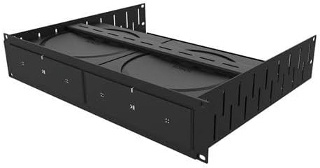 Penn Elcom Custom Media Rack Shelves Compatible with 2 x Sonos Amp Units