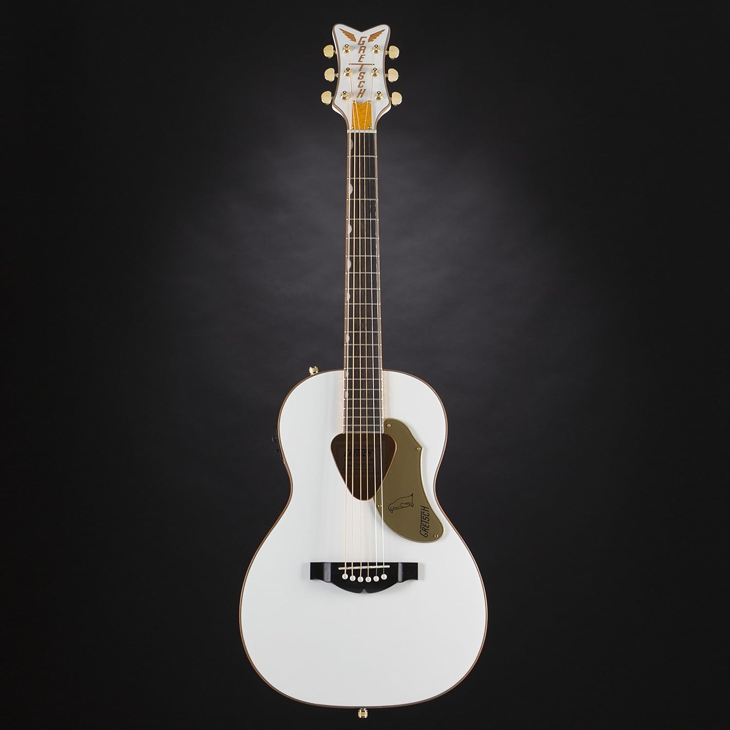 Gretsch G5021WPE Penguin Parlor Acoustic Electric Jumbo Non-Cutaway White w/Fishman Pickup System