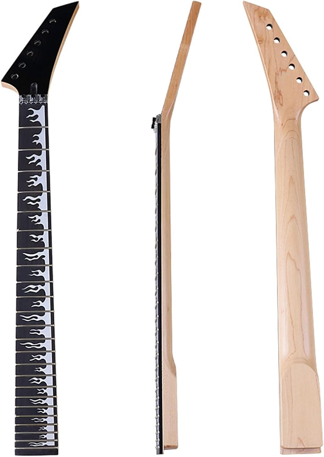 Hand Made 6 String Electric Guitar Neck Maple Black Color 24 Frets Rosewood Fingerboard Unfinished Guitar Neck