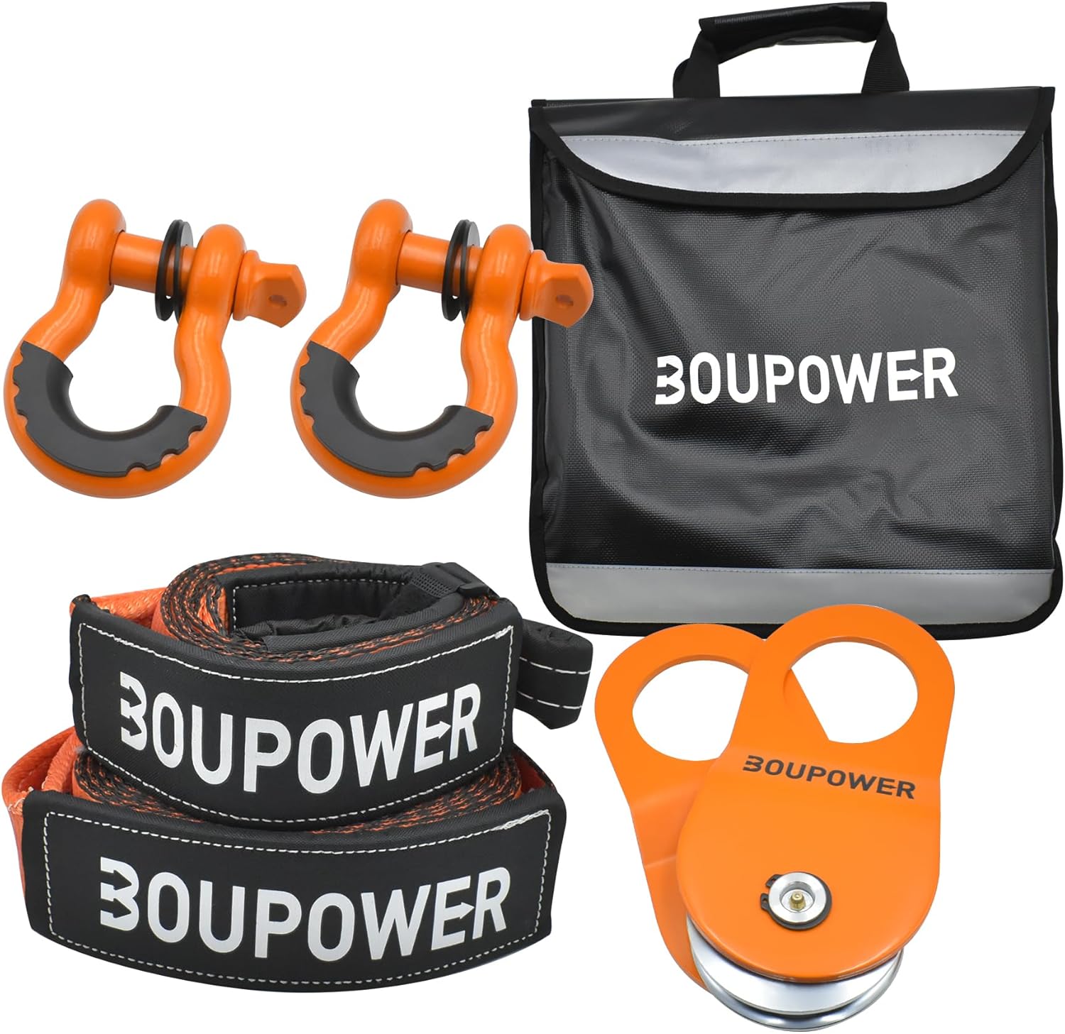 Off Road Winch Recovery Kit with 3