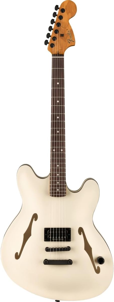 Fender Tom DeLonge Starcaster Semi-hollowbody Electric Guitar - Satin Olympic White